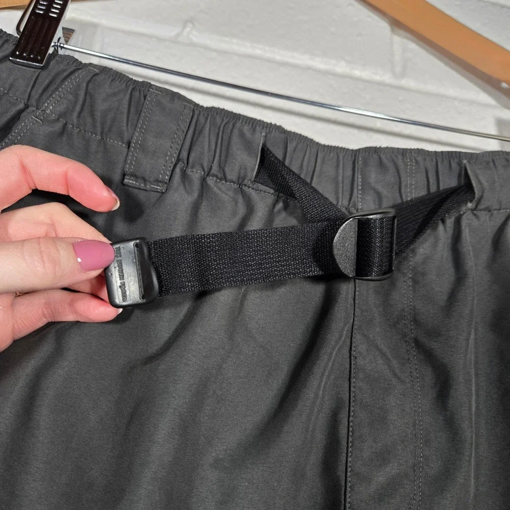 2 Lot North Face‎ XL 8.5 Inseam Nylon Shorts Elastic Waist Belted Outdoor Hiking